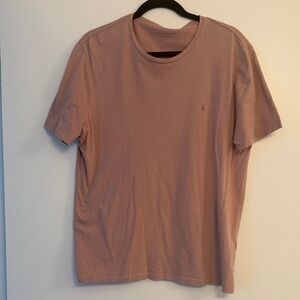 All Saints Men's Mauve T-Shirt
